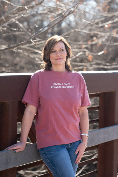 Sorry I Cant I Have Bible Study Tee