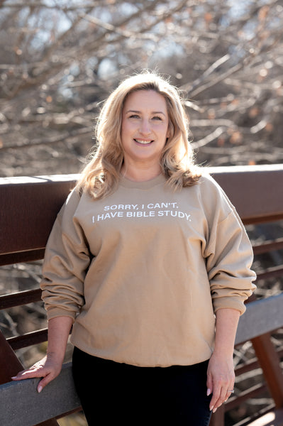 Sorry I Cant I Have Bible Study Sweatshirt