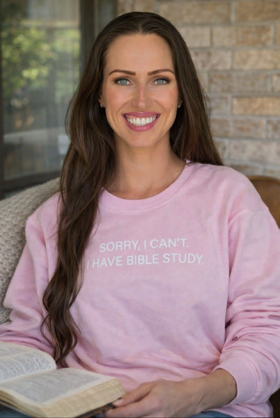 Sorry I Cant I Have Bible Study Sweatshirt